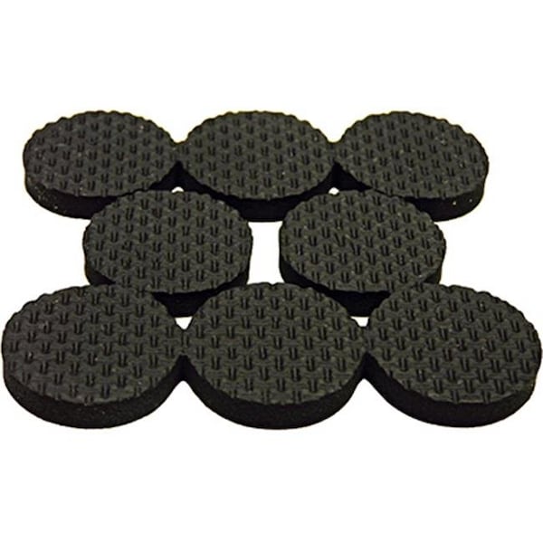 Richelieu America 235715 1 in. TruGuard Round Surface Grip Pads; Black - Pack of 16 235715 - main